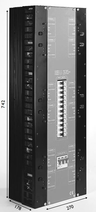 Polaron MSD/12/10 12 Channel dimmer Rack Polaron MSD/12/10 12 Channel dimmer Rack - Polaron